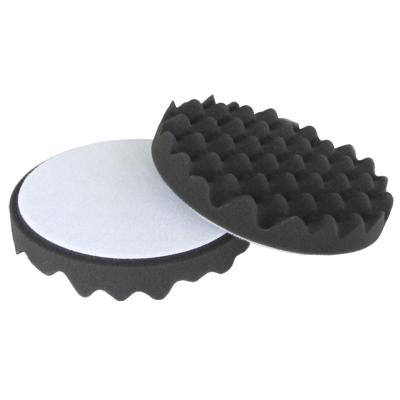 WAFFEL Polierschwamm anthrazit soft Ø 150 mm Klett